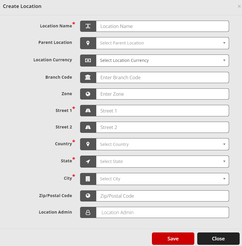 Location Configuration | ITM DOCS