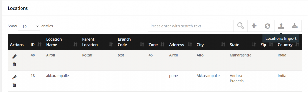 Location Configuration | ITM DOCS
