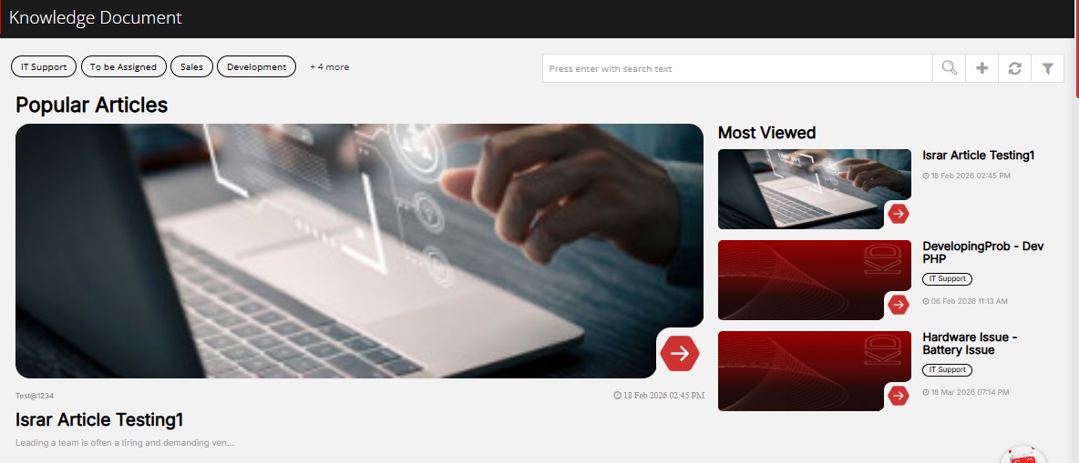Knowledge Document | ITM DOCS