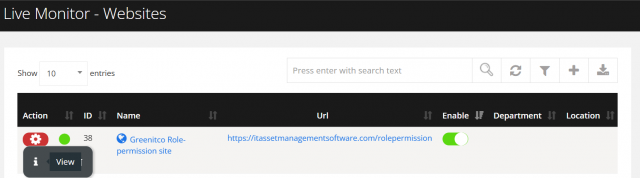 viewWebsiteDetails