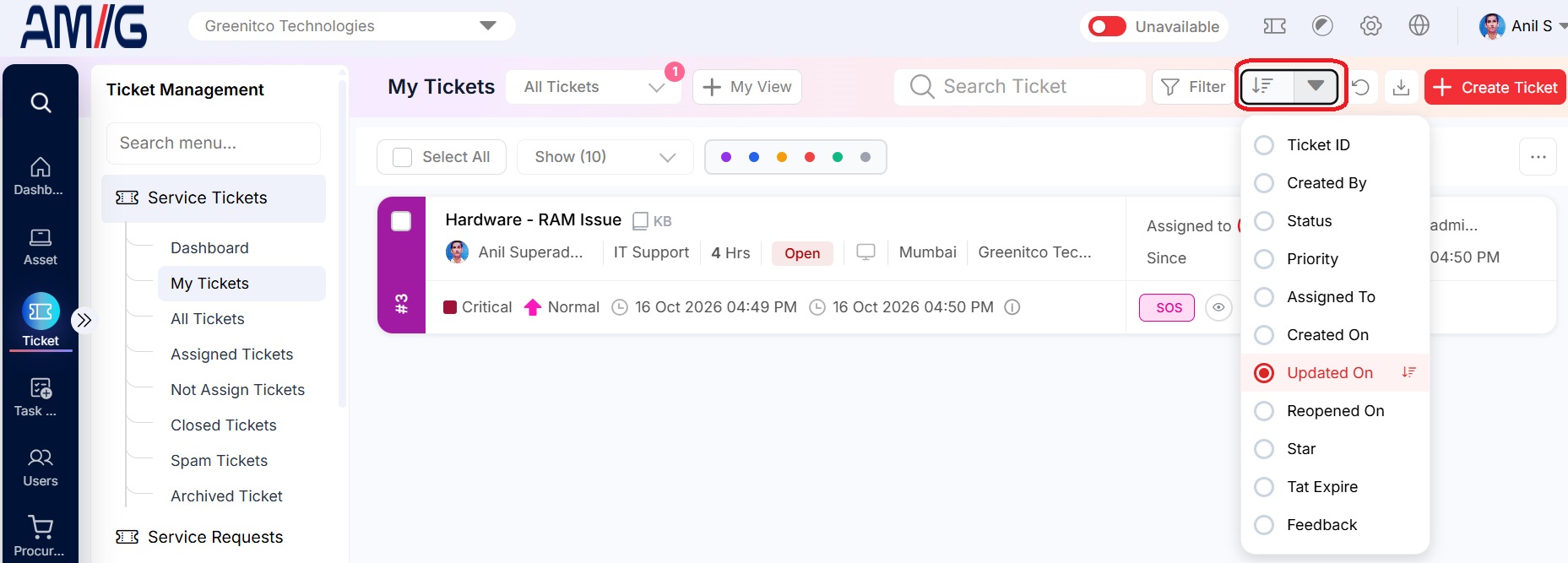 ticket/Service-Tickets/MyTickets/MyTicket-Shorting