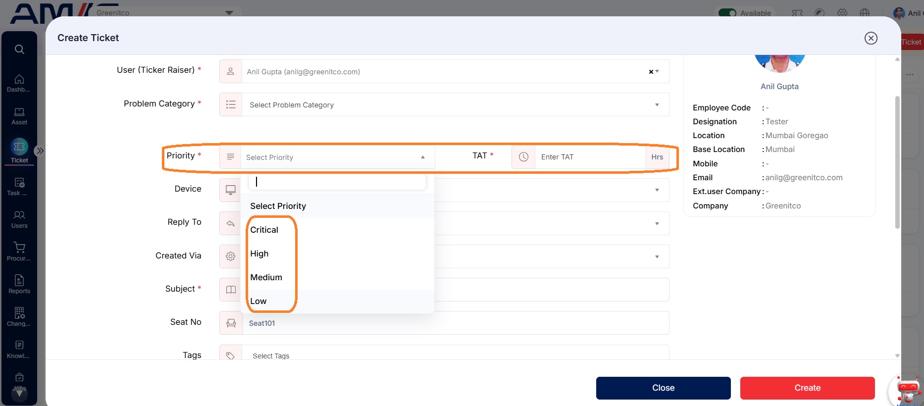 ticket/Ticket-Configuration/PriorityAndTAT