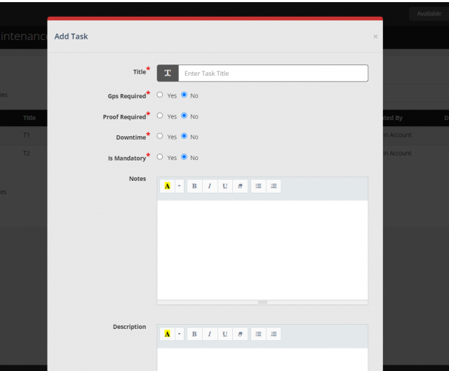 Add task
