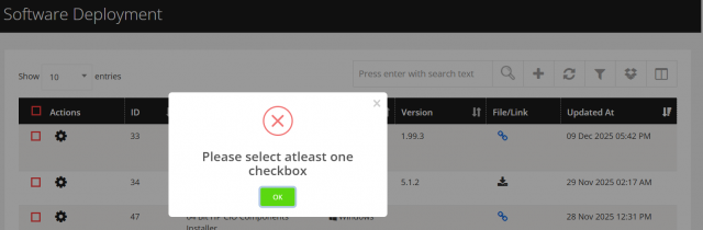 SelectSoftwareDeployment