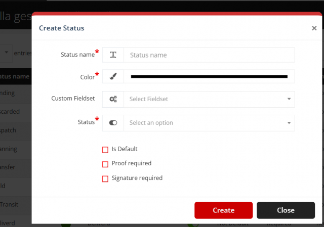 Status add