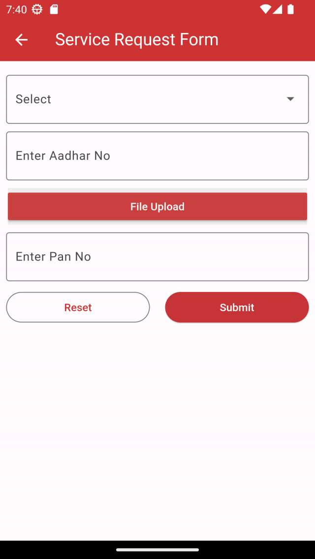 Submit sr form
