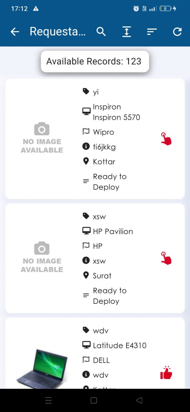 Requestable devicelist