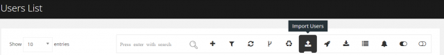 Bulk user import
