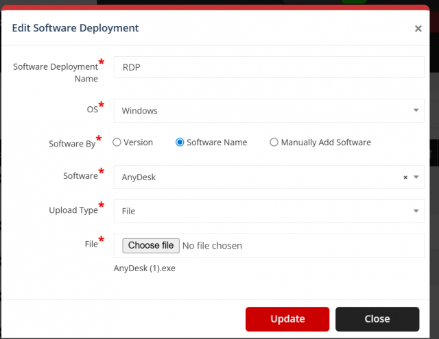 EditFormSoftwareDeployment