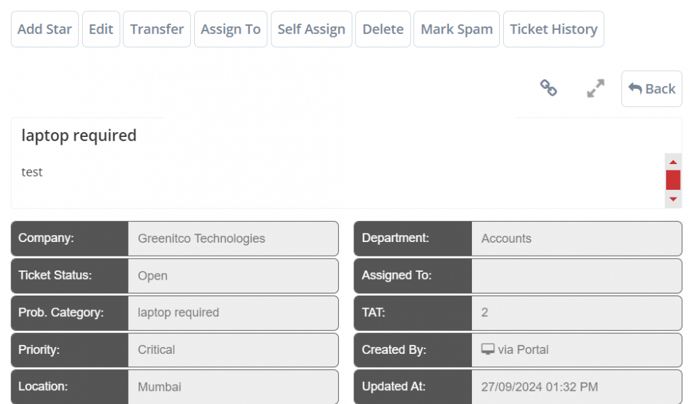 Service Tickets | ITM DOCS