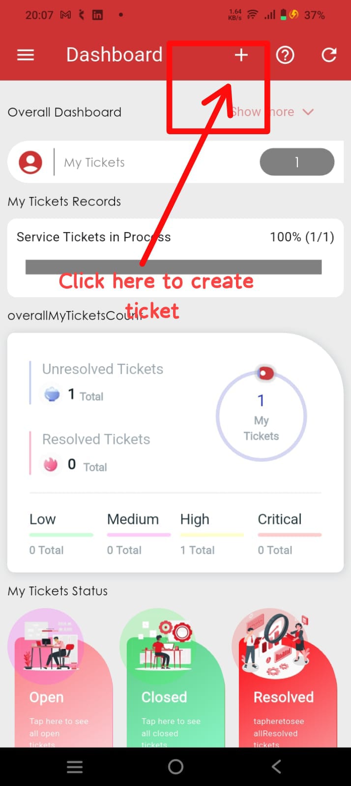Normal User Dashboard