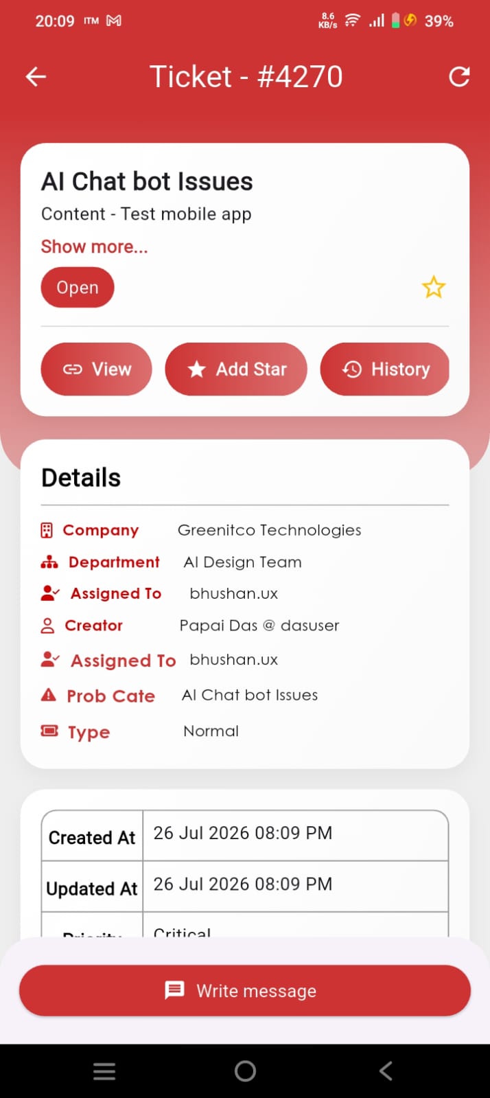 Ticket Details