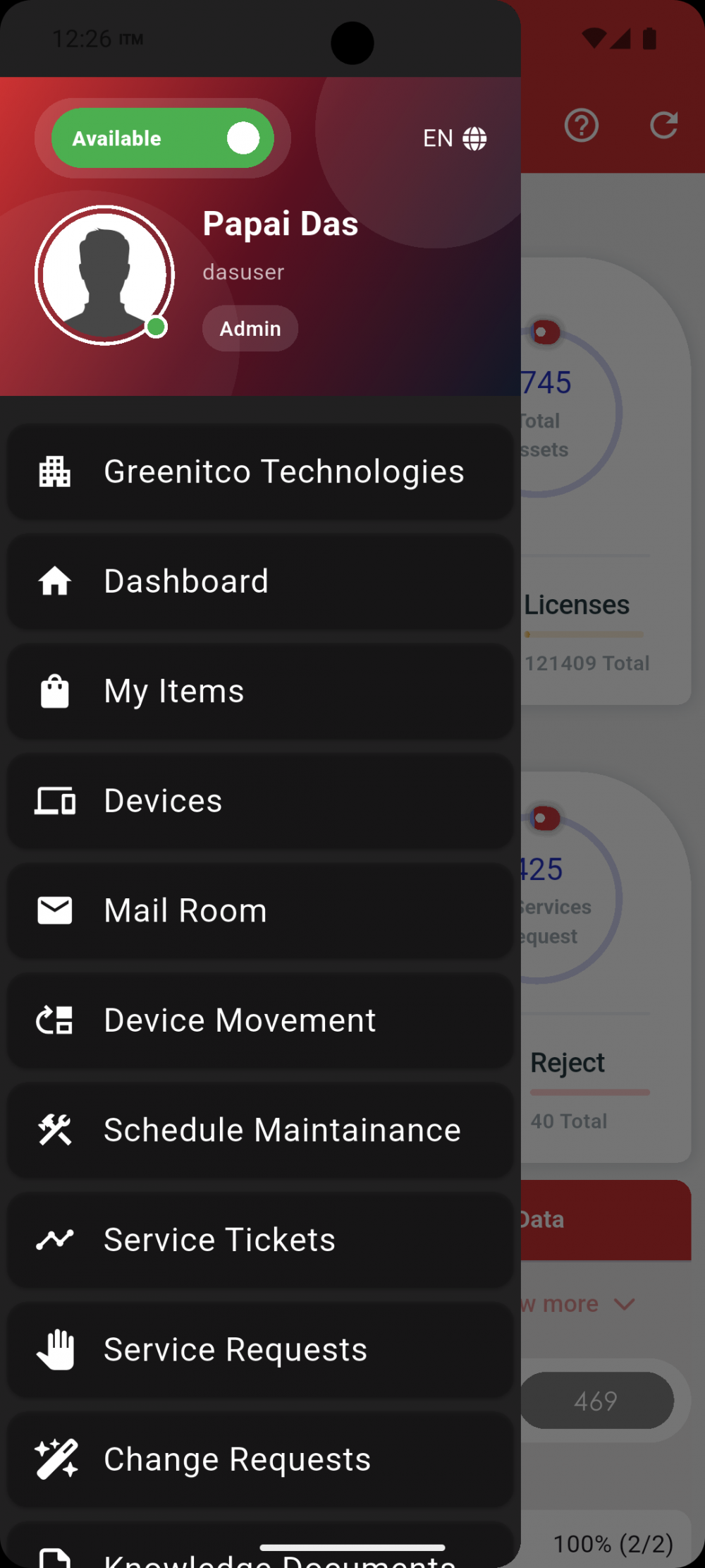 Admin Side Menu