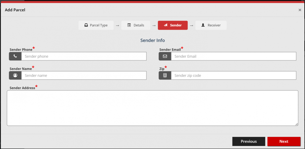 Add Incoming and Outgoing Parcels | ITM DOCS